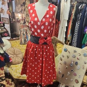 Disney Polka Dot Red Dress